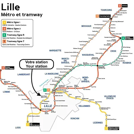 דירה Proche Universite Catholique & Centre-ville ליל
